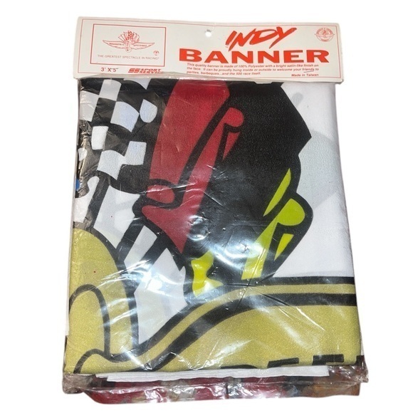 Vintage NOS Indianap Motor Speedwayy 3x5 flag